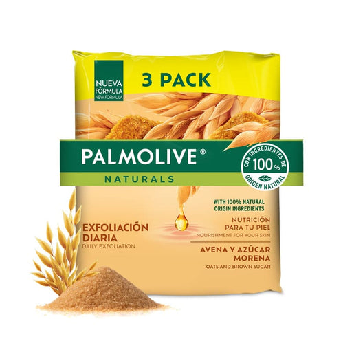 Jabón de Tocador Palmolive Avena Y Azucar Morena 100 g 3 Pack - Farmacias Arrocha