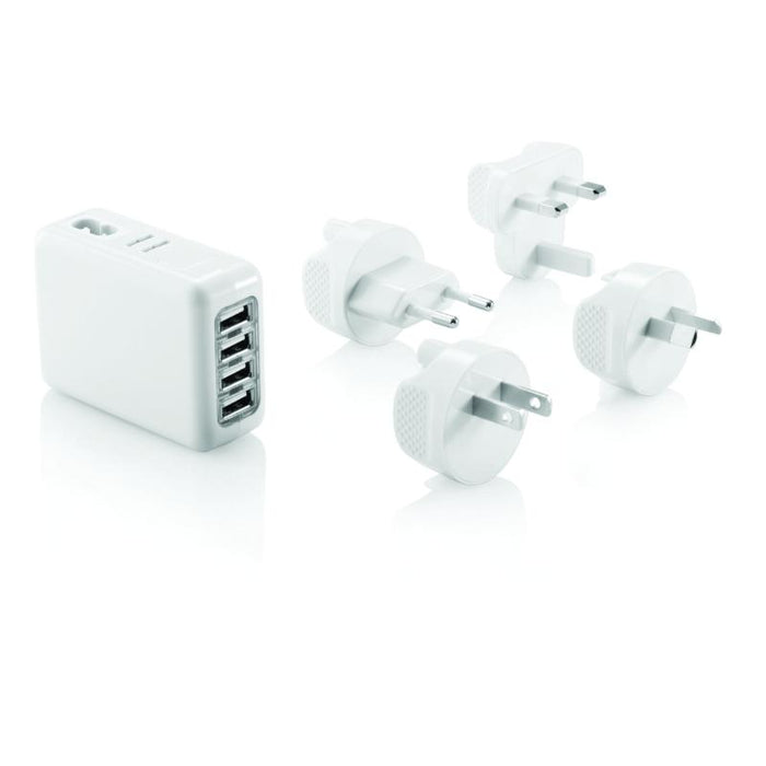 Adaptador Universall Para Viajes Color Blanco