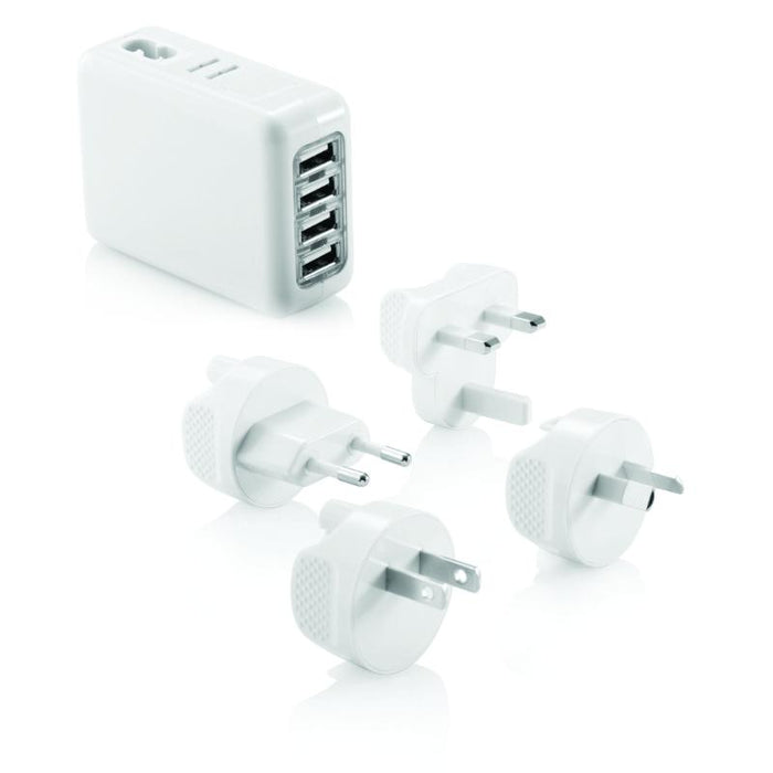 Adaptador Universall Para Viajes Color Blanco