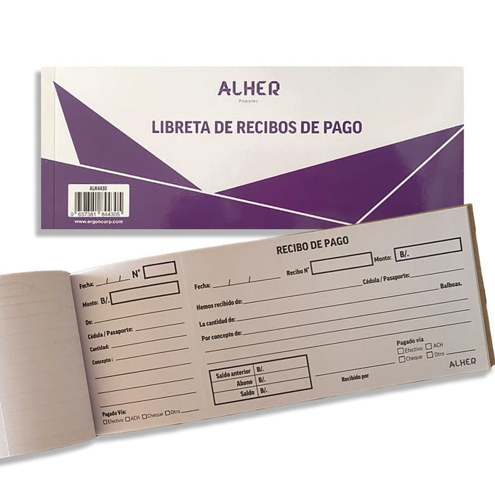 Alher Libreta De Recibo De Dinero - Farmacias Arrocha