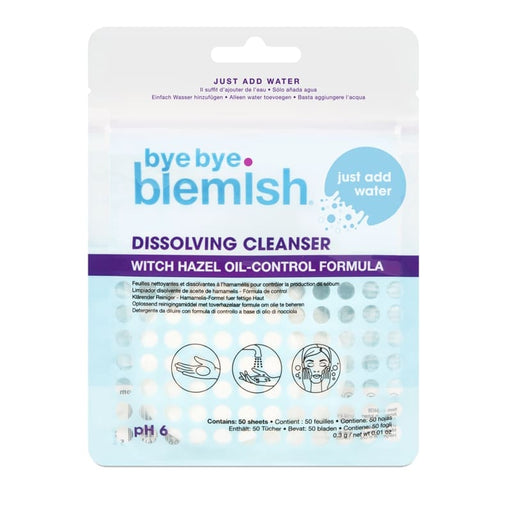 Bye Bye Blemish Water Activated Cleanser Sheets 50Pk - Farmacias Arrocha