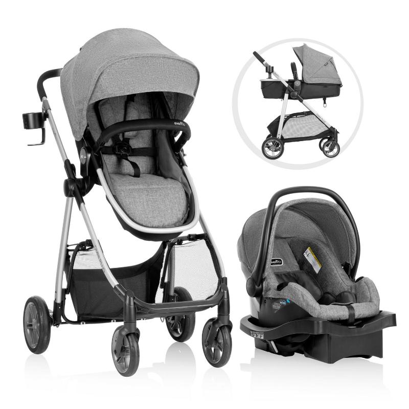 Evenflo Set De Coche Plegable Con Carguera Y Canasta Para Accesorios - Farmacias Arrocha