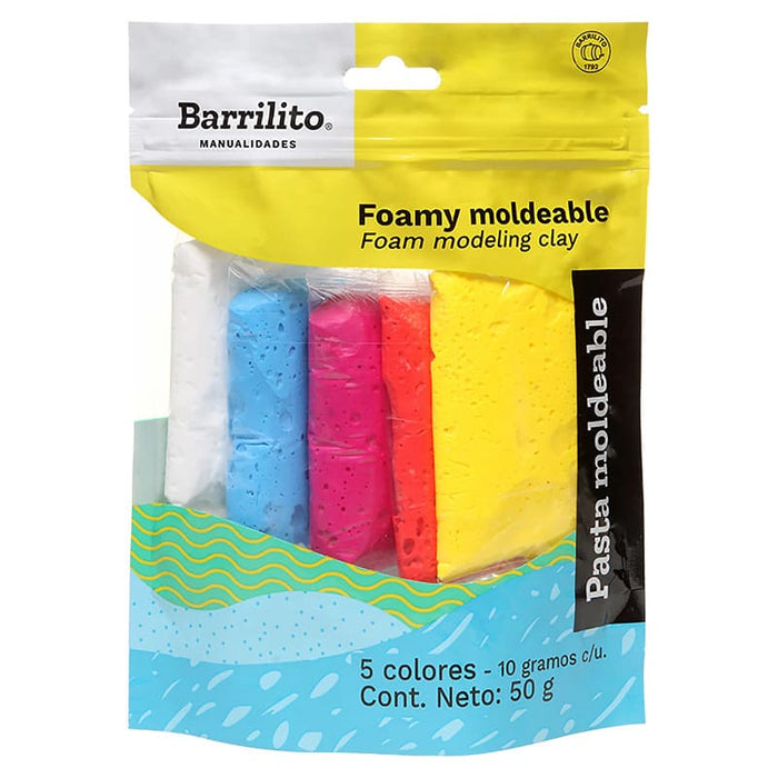 Barrilito Foamy Moldeable Mix 5 Colores - Farmacias Arrocha