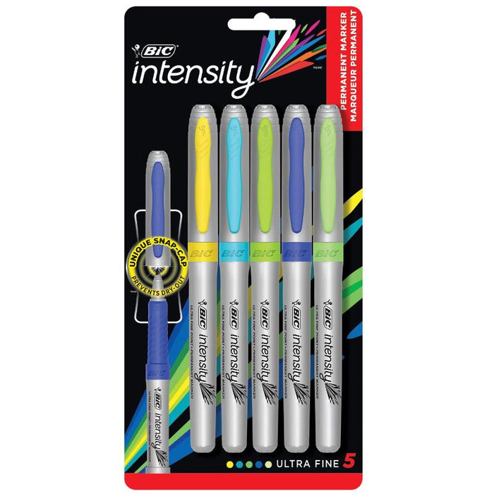 Bic Set De Marcadores Punta Ultra Fina Intensity 5U - Farmacias Arrocha