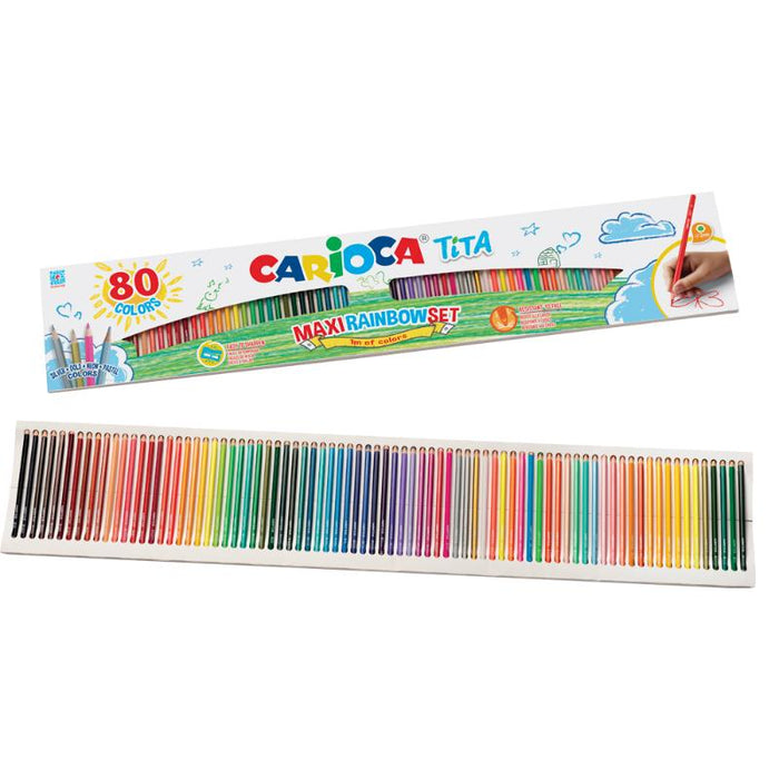 Carioca Tita Box 80Pcs Colored Pencil