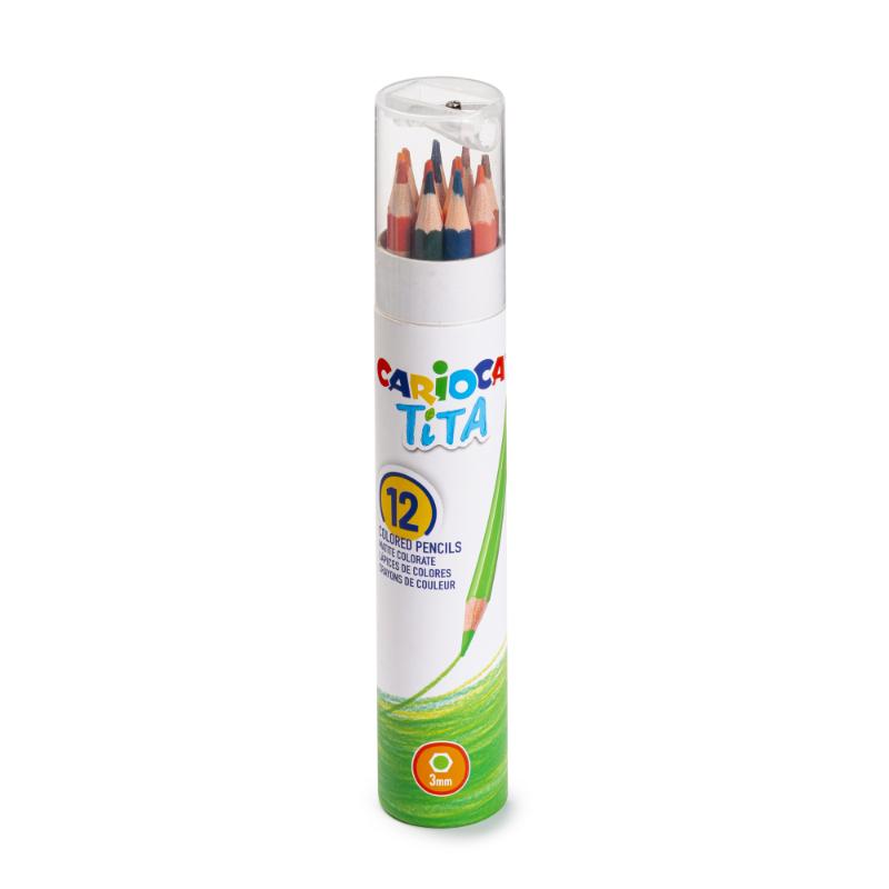 Carioca Tita Papertube 12Coloured Pencil - Farmacias Arrocha