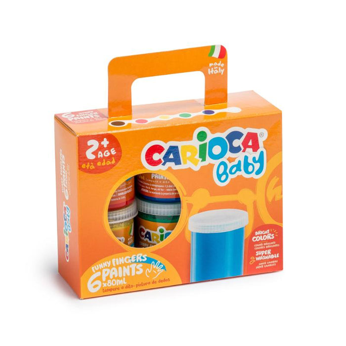 Carioca Baby Finger Paints 80Ml