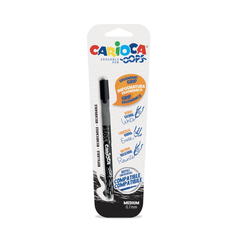 Carioca Oops Black Erasable Pens - Farmacias Arrocha