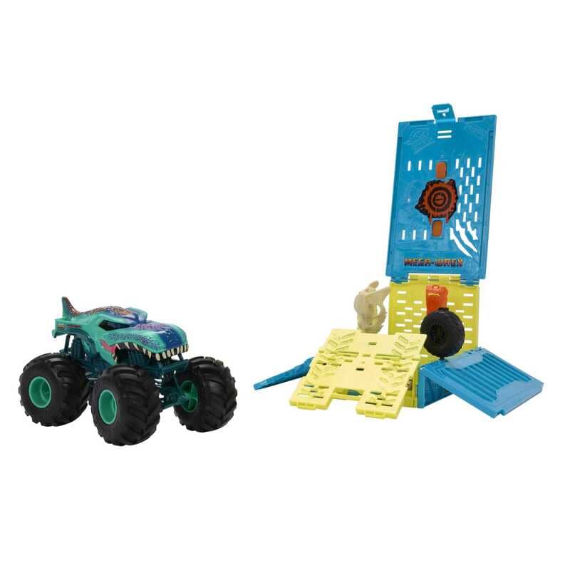 Monster Trucks Hot Wheels Monster Trucks Mega Wrex Caja De Choques - Farmacias Arrocha