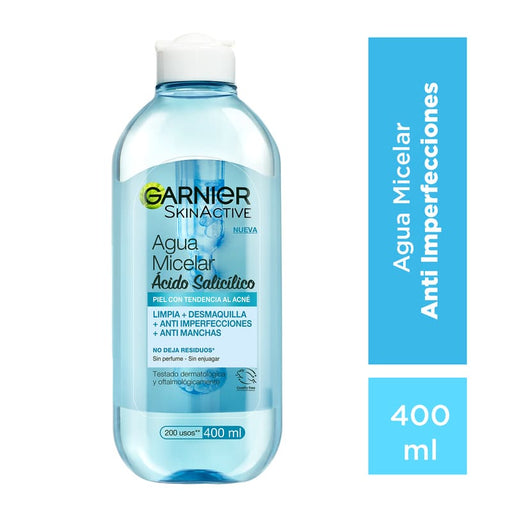 Agua Micelar Anti Imperfecciones Express Aclara tratamiento concentrado (Ácido Salicílico + Vitamina C) 400ml - Farmacias Arrocha