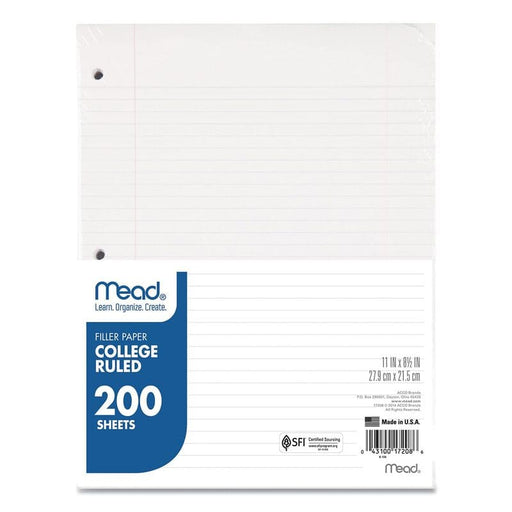 Mead Notebook Filler Paper, College Ruled, 200 Sheets - Farmacias Arrocha