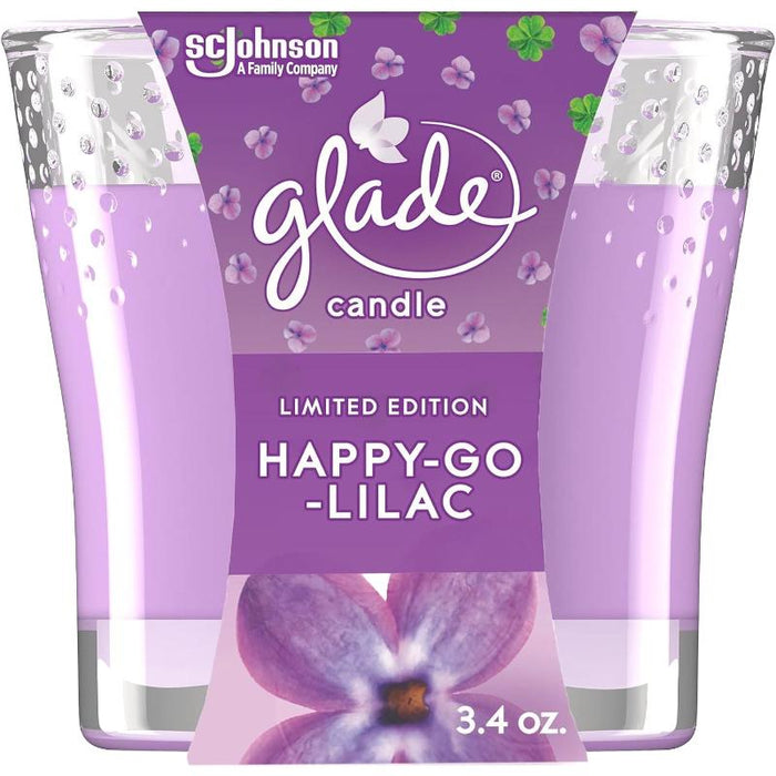 Glade Set De 2 Velas Happy Go Lilac 3.4Oz