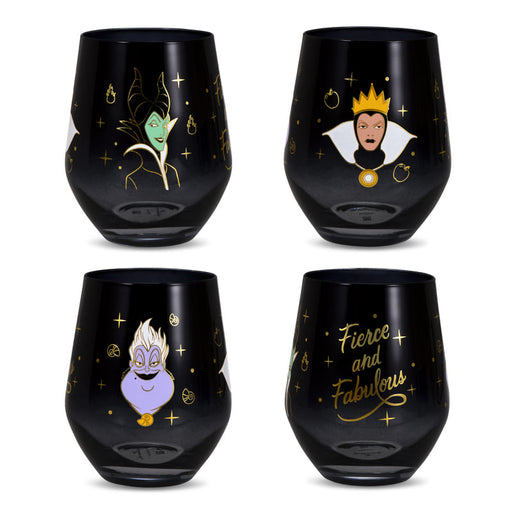 Hallmark Set De 4 Vasos De Cristal Villanas De Disney - Farmacias Arrocha