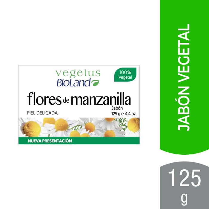 Bioland Jabón Flores Manzanilla En Barra 125G