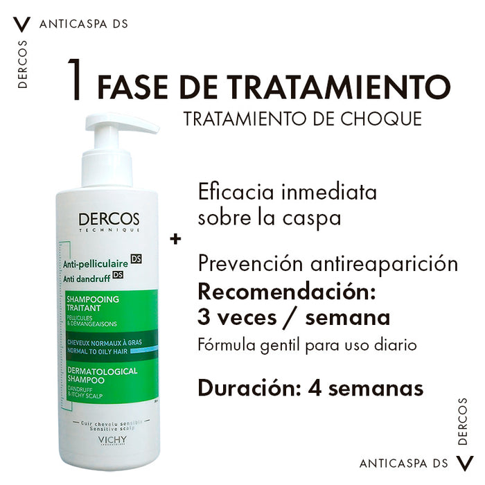 Vichy Dercos Shampoo Anti Caspa 390Ml - Farmacias Arrocha