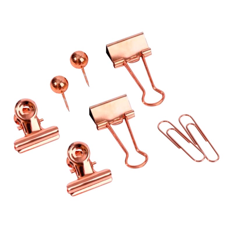 Ioffice Set De Clips Rose Gold - Farmacias Arrocha