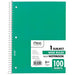 Mead Spiral Bound Notebook, Wide Ruled - 100 Sheets - Farmacias Arrocha