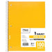 Mead Spiral Bound Notebook, Wide Ruled - 100 Sheets - Farmacias Arrocha