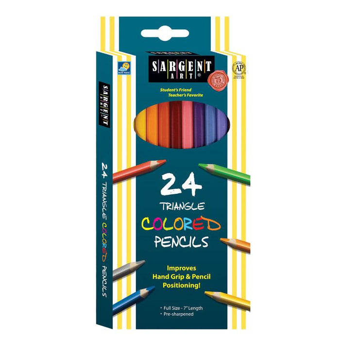 Sargent Set De Colores Triangulares 24 Pzas