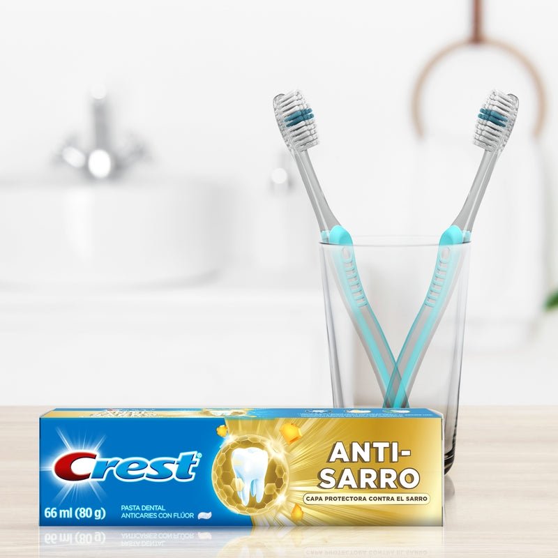 Pasta dental Anticaries con Flúor Crest Anti - sarro 140 ml - Farmacias Arrocha