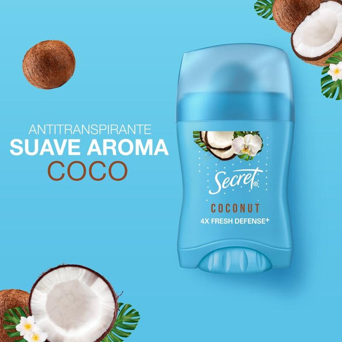 Barra Invisible Antitranspirante Secret Coconut 45 g