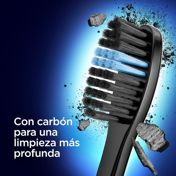 Cepillo de dientes suave Oral-B Indicator Black Charcoal 2 Unidades