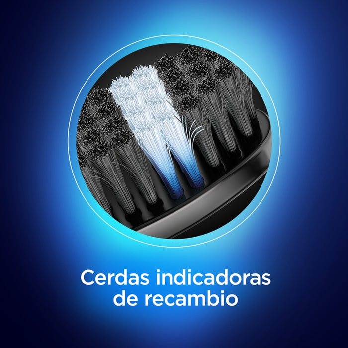 Cepillo de dientes suave Oral-B Indicator Black Charcoal 2 Unidades