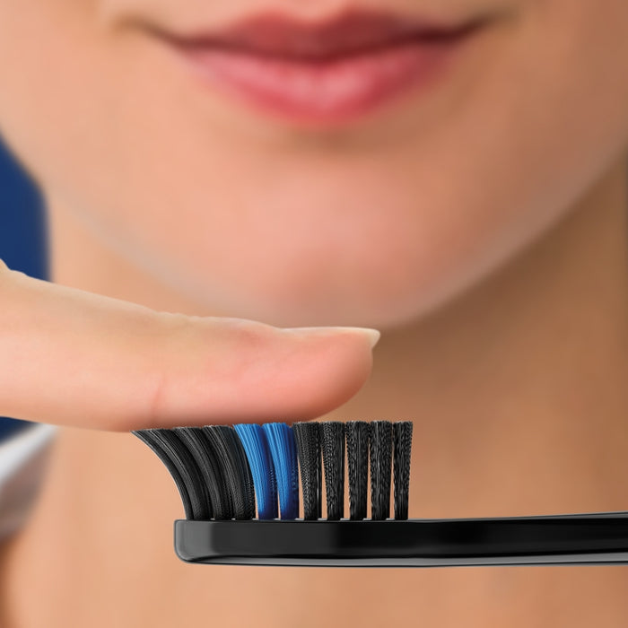 Cepillo de dientes suave Oral-B Indicator Black Charcoal 2 Unidades