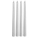 Set De 4 Velas Atlas Plata 20Cm - Farmacias Arrocha