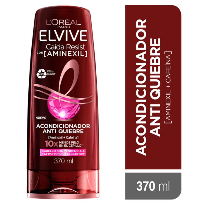 L´Oreal Paris Elvive Caida Resist Con (Aminexil) Acondicionador Anti Quiebre 370 Ml - Farmacias Arrocha