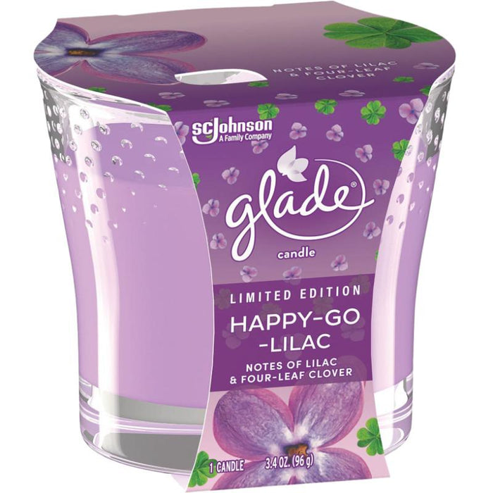 Glade 1 Wick Candle 3.48Oz Happy Lilac