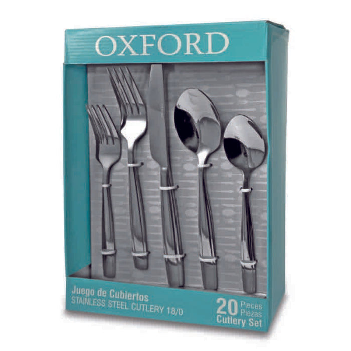 Oxford Set De Cubiertos Acero Inox 20Pzas - Farmacias Arrocha