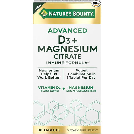 Nature's Bounty Advanced Vitamin D3 with Magnesium Citrate - Farmacias Arrocha