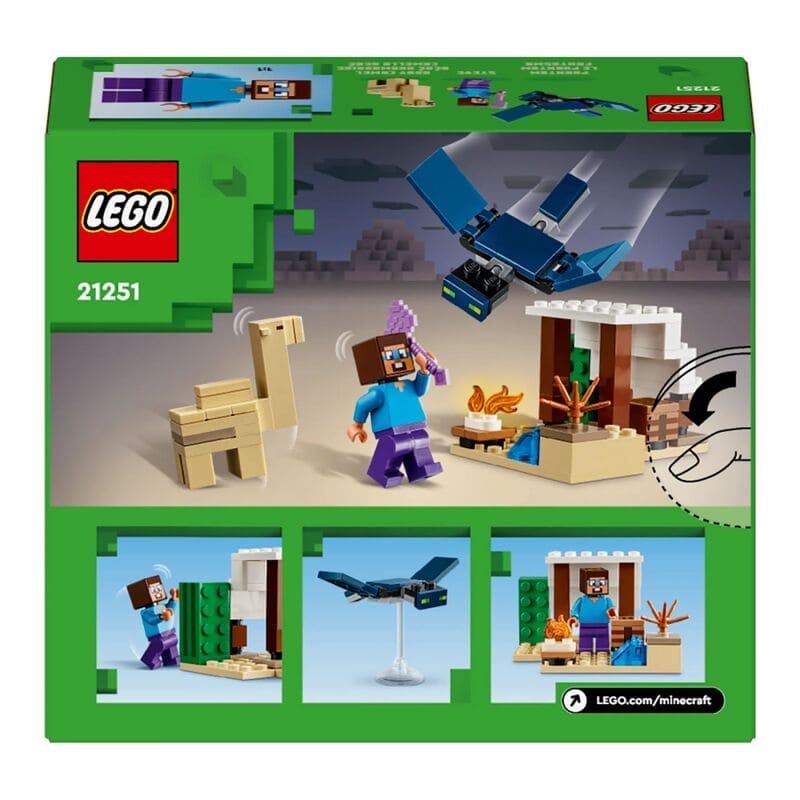 Lego Minecraft Steve's Exploración De Desierto - Farmacias Arrocha