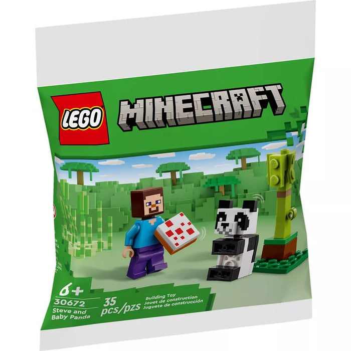 Lego Minecraft Steve and Baby Panda - Farmacias Arrocha