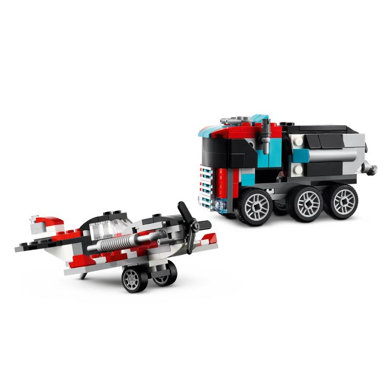Lego Creator Camión Plataforma con Helicóptero 3 En 1 - Farmacias Arrocha