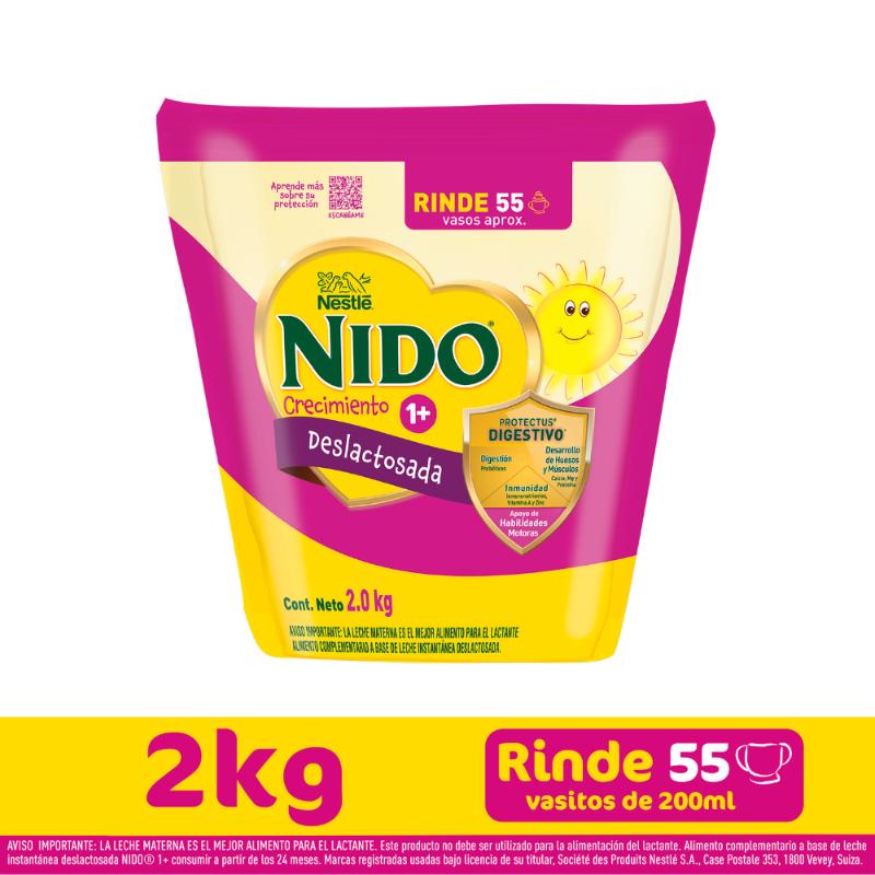 Nido 1+ Deslactosda Bolsa 2KG - Farmacias Arrocha
