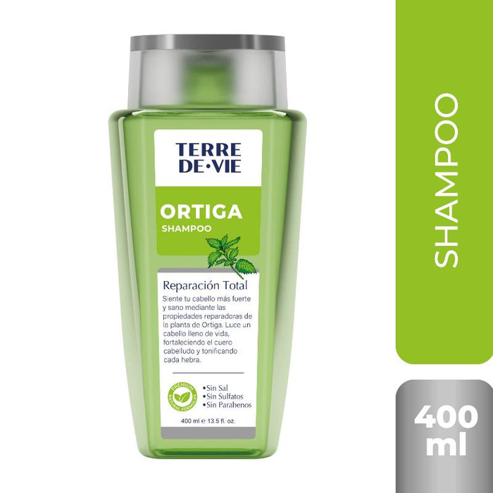 Terre De Vie Shampoo Ortiga Reparación Total 400Ml