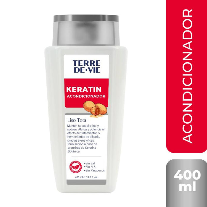 Terre De Vie Acondicionador Keratin Liso Total 400Ml