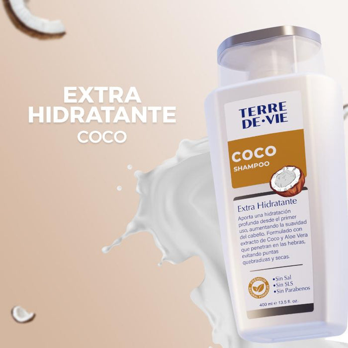 Terre De Vie Shampoo Coco Extra Hidratante 400Ml