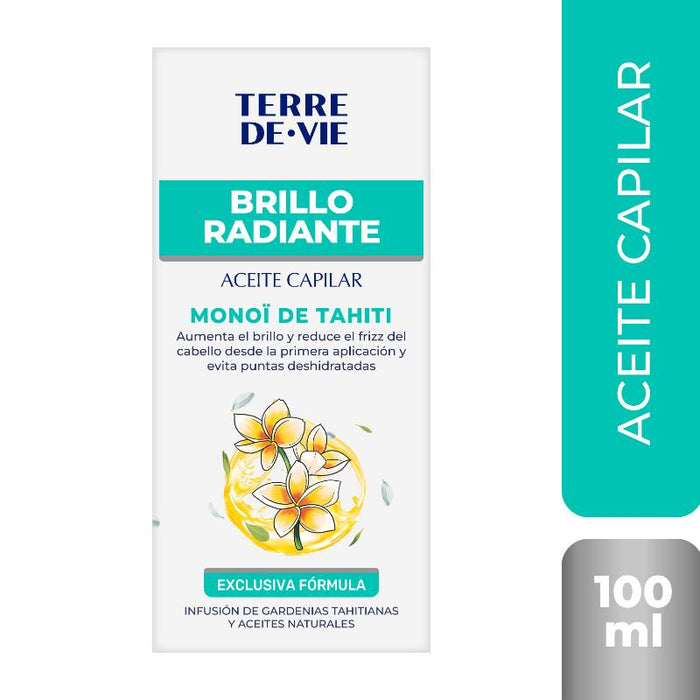 Terre De Vie Aceite Monoï de Tahiti Brillo Radiante 100Ml