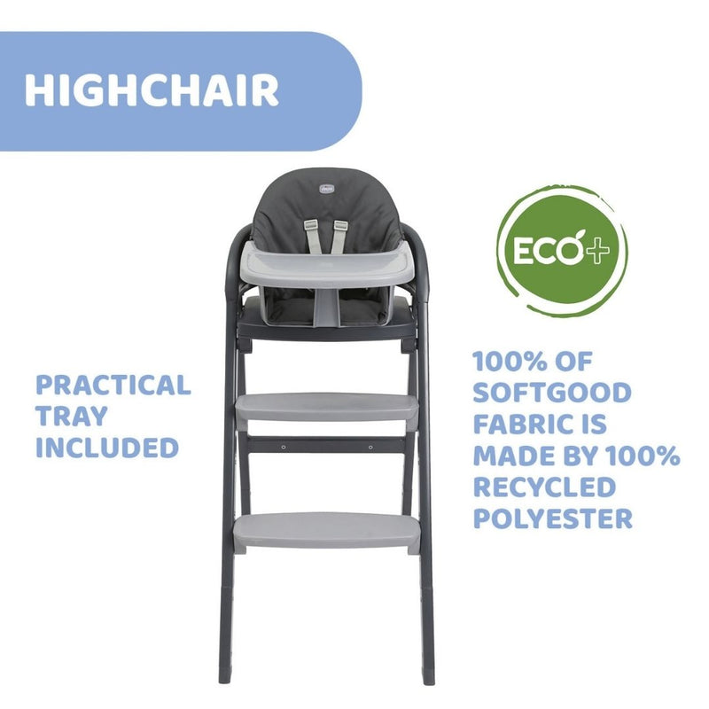 Silla de Comer Evolutiva Chicco Crescendo Up - Turin Grey