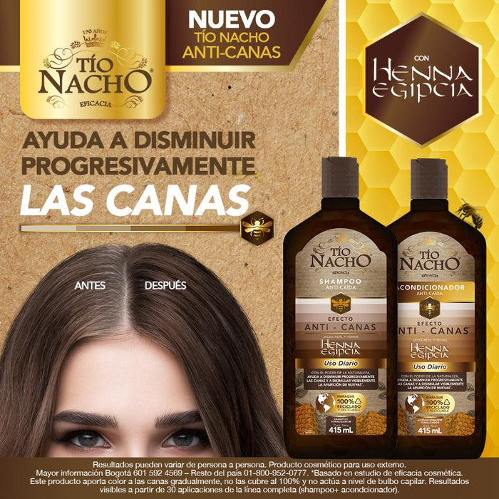 Tío Nacho Shampoo Sustentable Henna Glbâ  415Ml/12