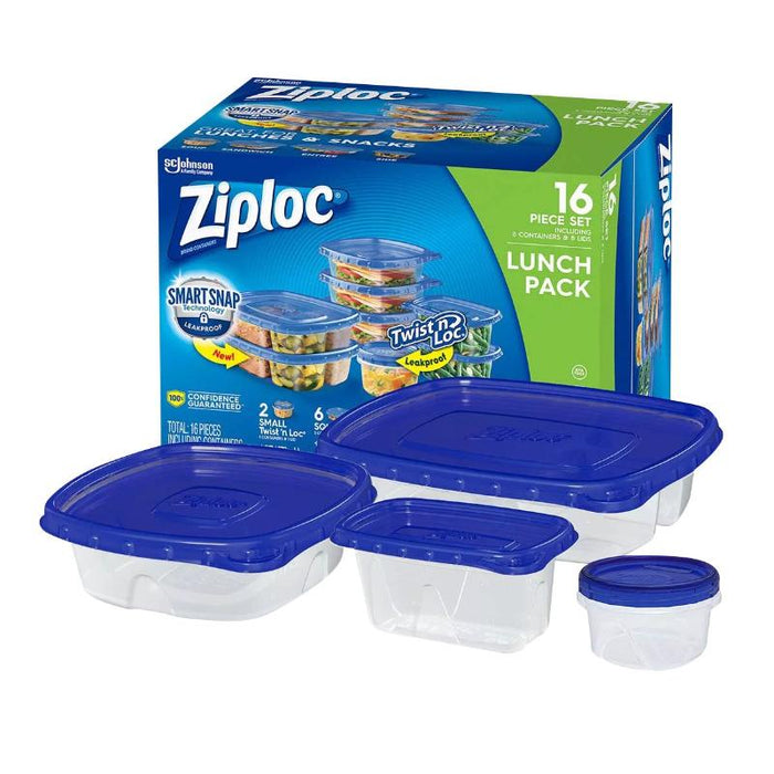 Ziploc Set De 16 Contedenoder Con Tapa - Farmacias Arrocha