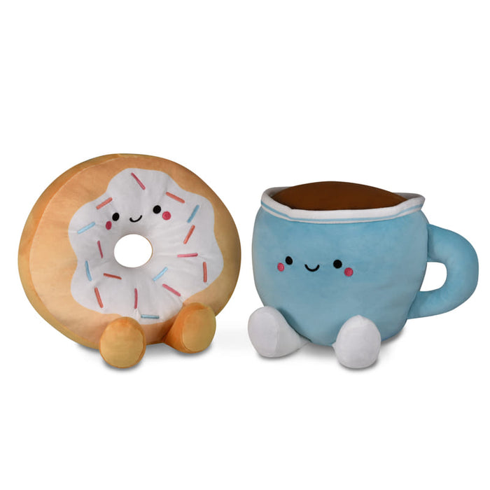 Hallmark Par de peluche magnético grande Better Together Donut y café, 12" - Farmacias Arrocha