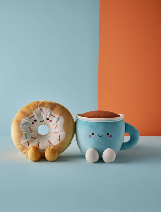 Hallmark Par de peluche magnético grande Better Together Donut y café, 12" - Farmacias Arrocha