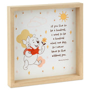 Hallmark Cartel con cita enmarcada de Disney Winnie the Pooh, 10 x 10 - Farmacias Arrocha