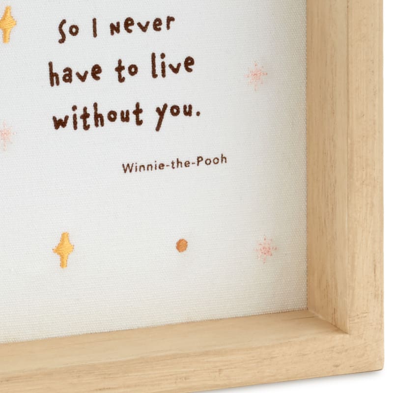 Hallmark Cartel con cita enmarcada de Disney Winnie the Pooh, 10 x 10 - Farmacias Arrocha