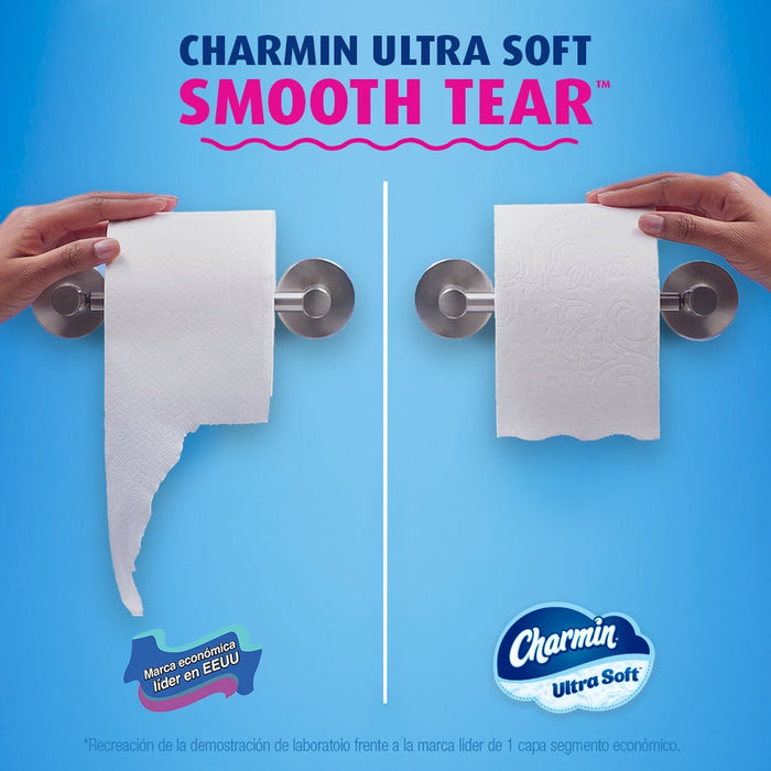 Papel Higiénico Charmin Ultra Soft 4 Rollos Grandes, 224 Hojas Por Rollo