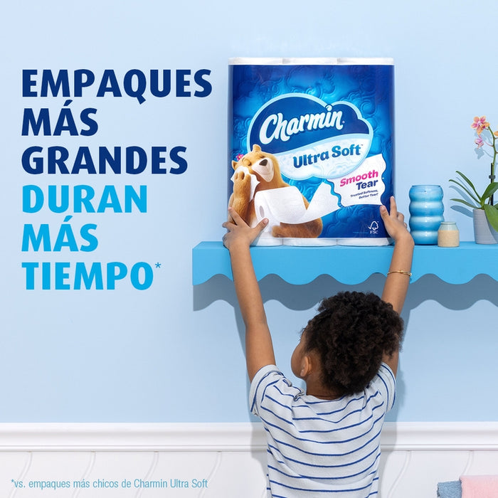 Papel Higiénico Charmin Ultra Soft 4 Rollos Grandes, 224 Hojas Por Rollo